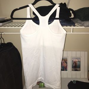 White lulu lemon tank top